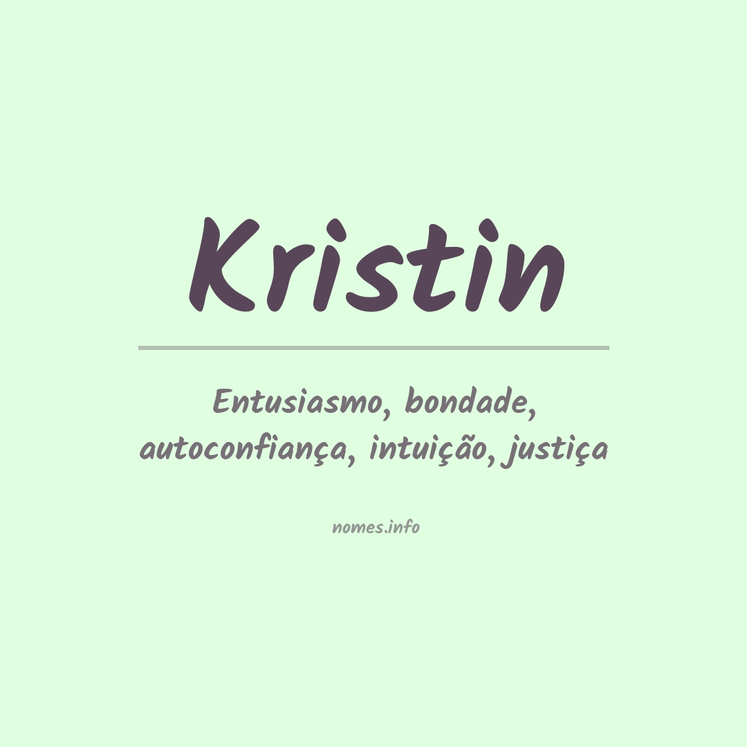 Significado do nome Kristin Significado do nome Kristin
