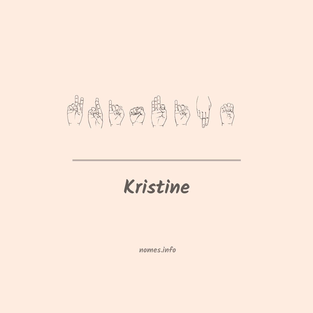 Kristine em Libras