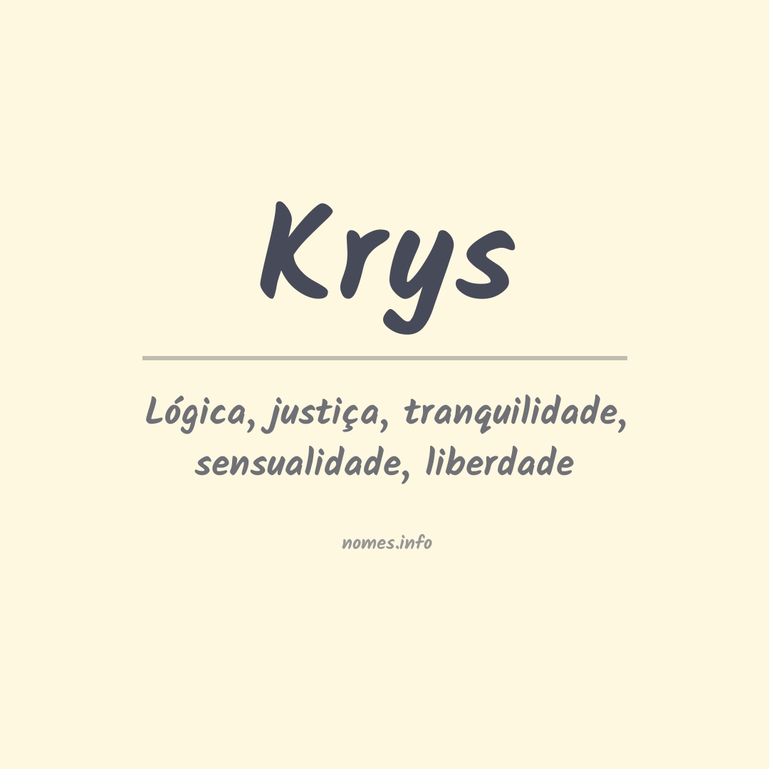 Significado do nome Krys