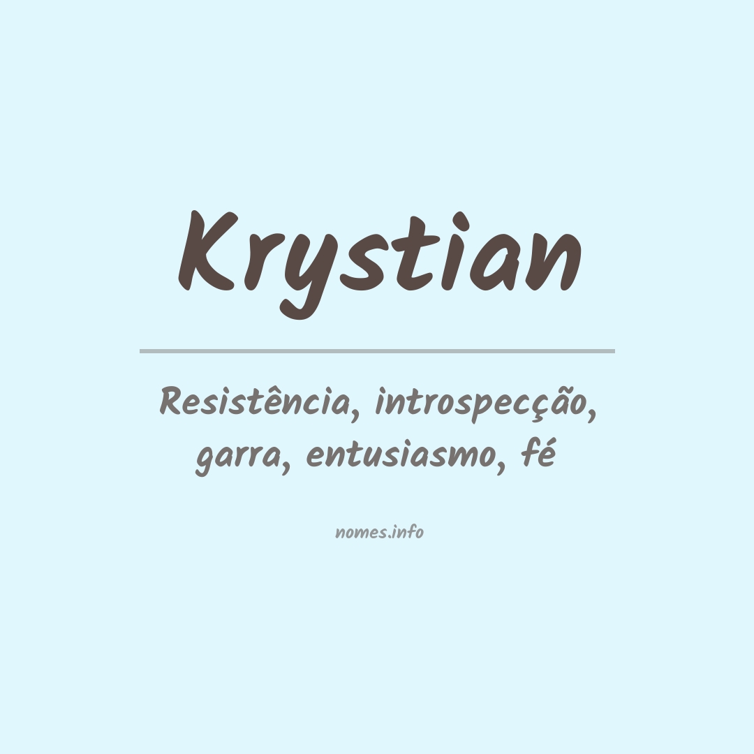 Significado do nome Krystian