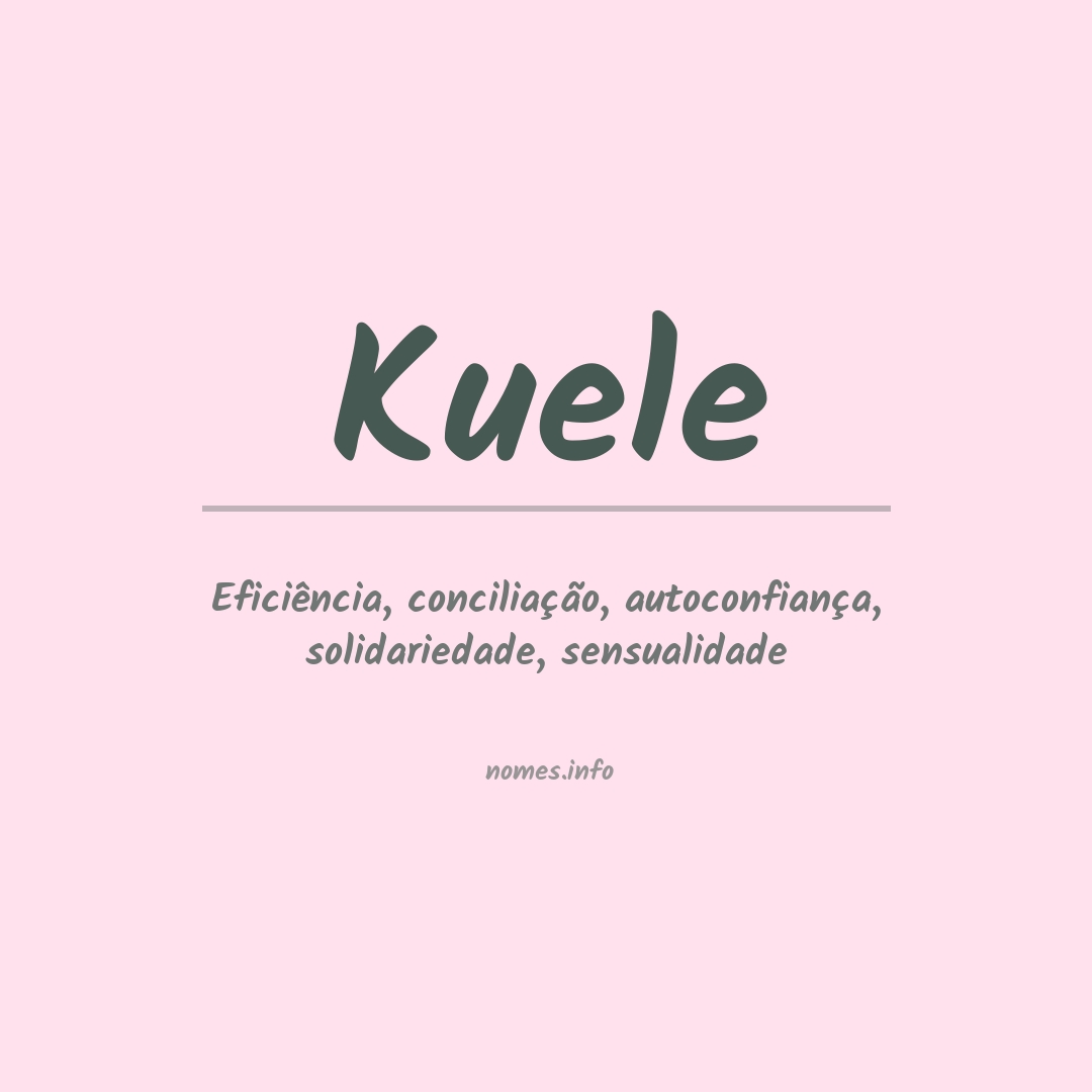 Significado do nome Kuele