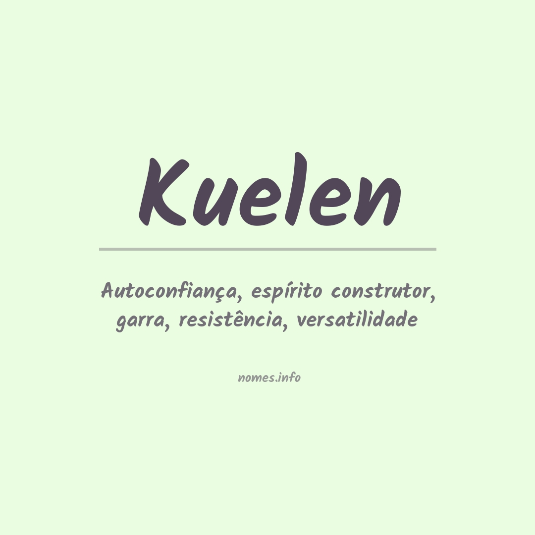 Significado do nome Kuelen