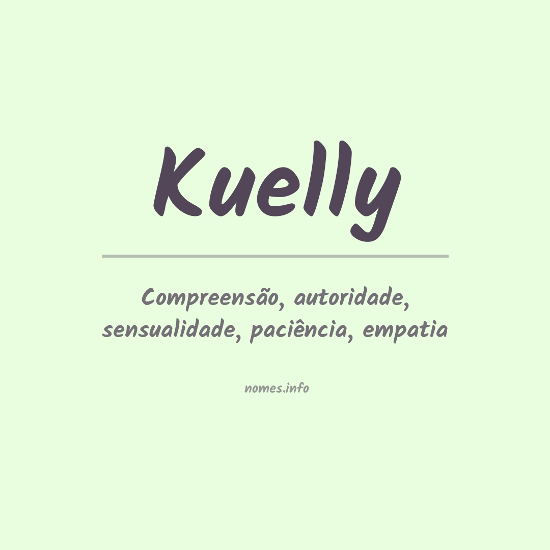 Significado do nome Kuelly