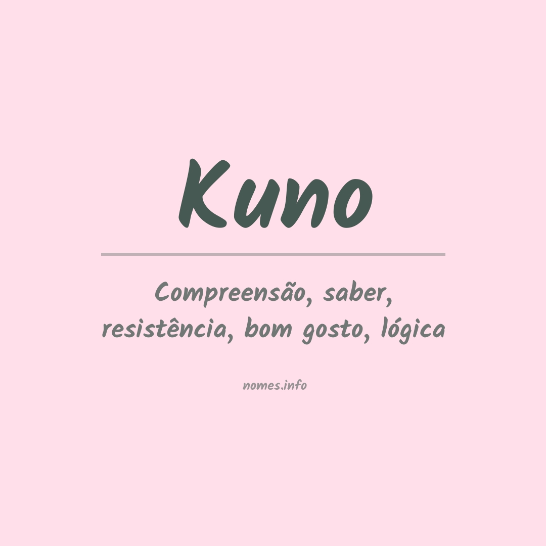 Significado do nome Kuno