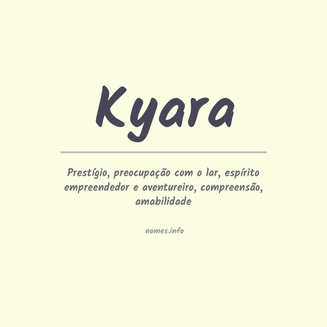 Significado do nome Kyara