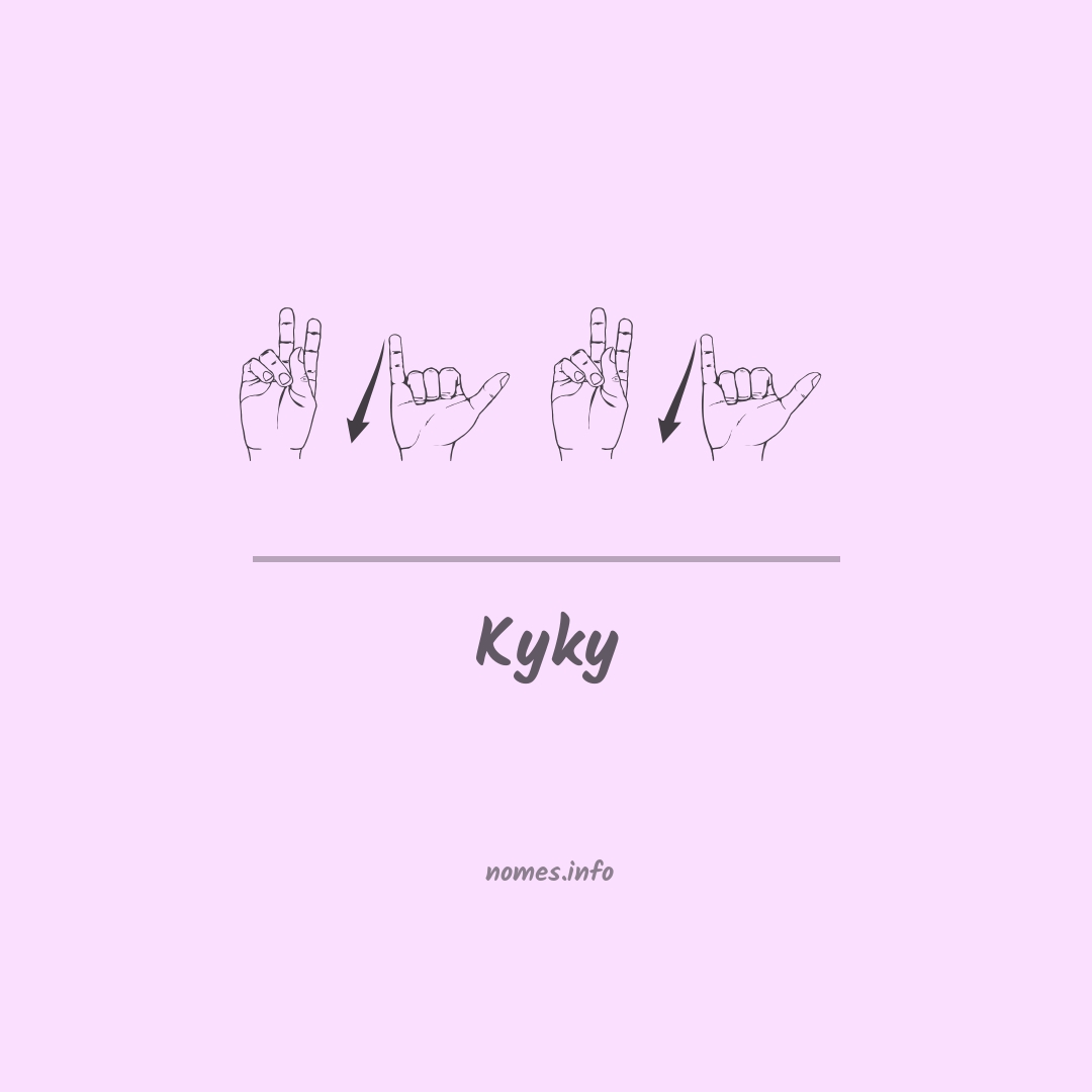 Kyky em Libras