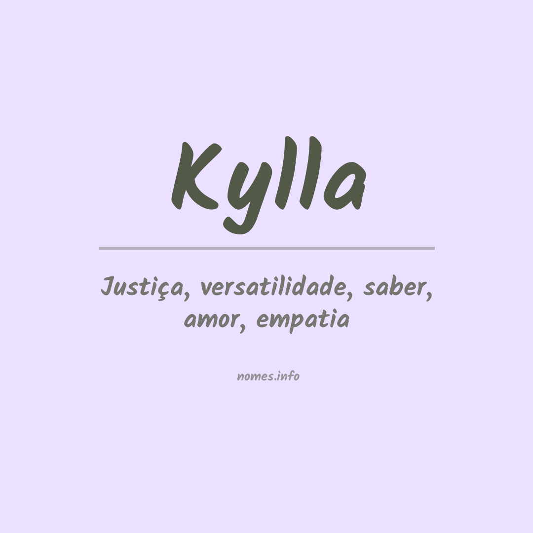 Significado do nome Kylla