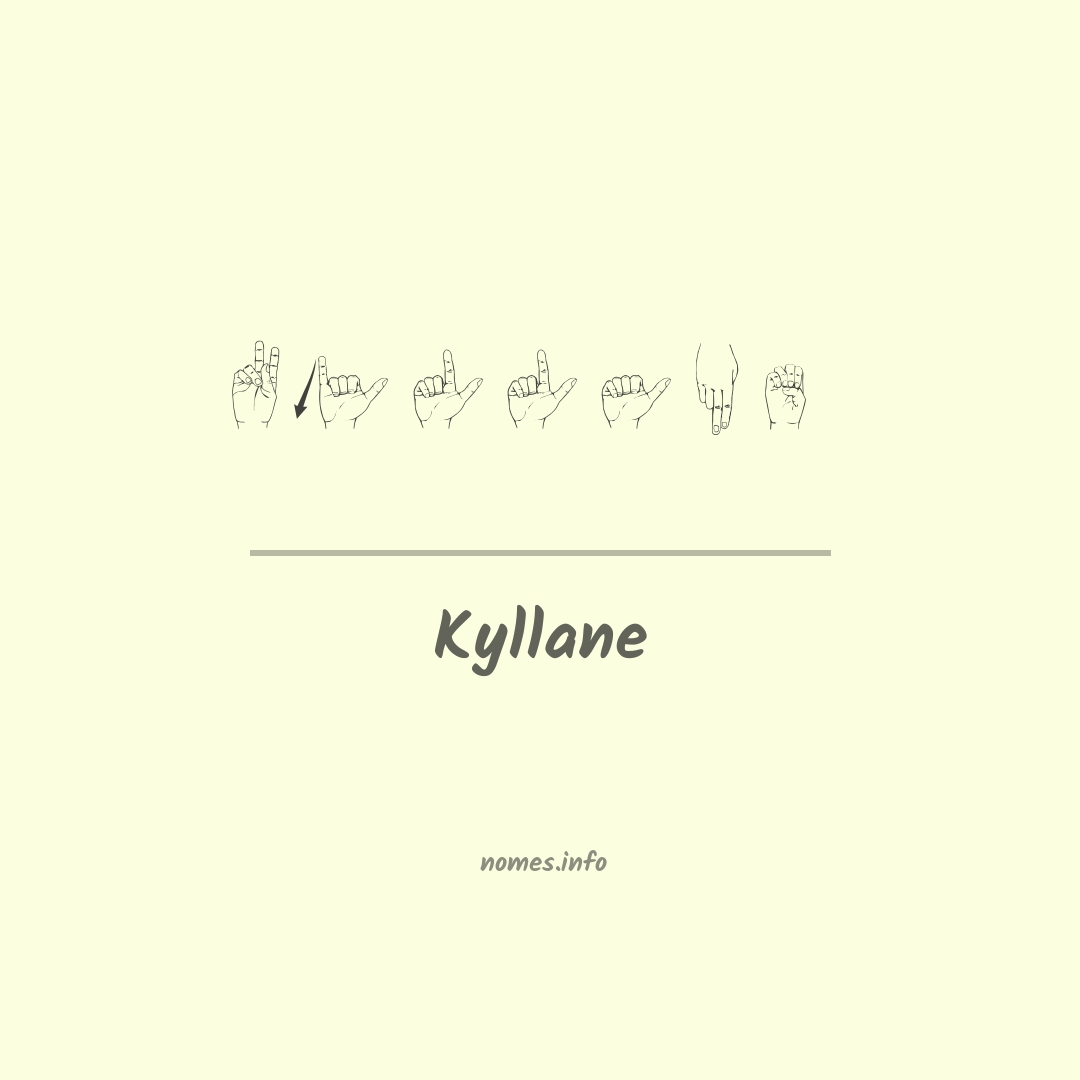 Kyllane em Libras