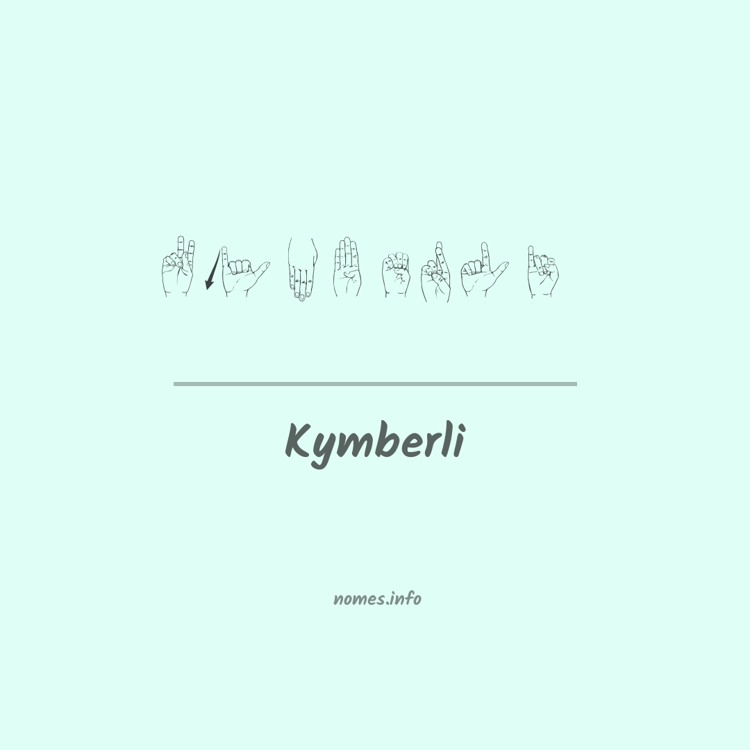 Kymberli em Libras