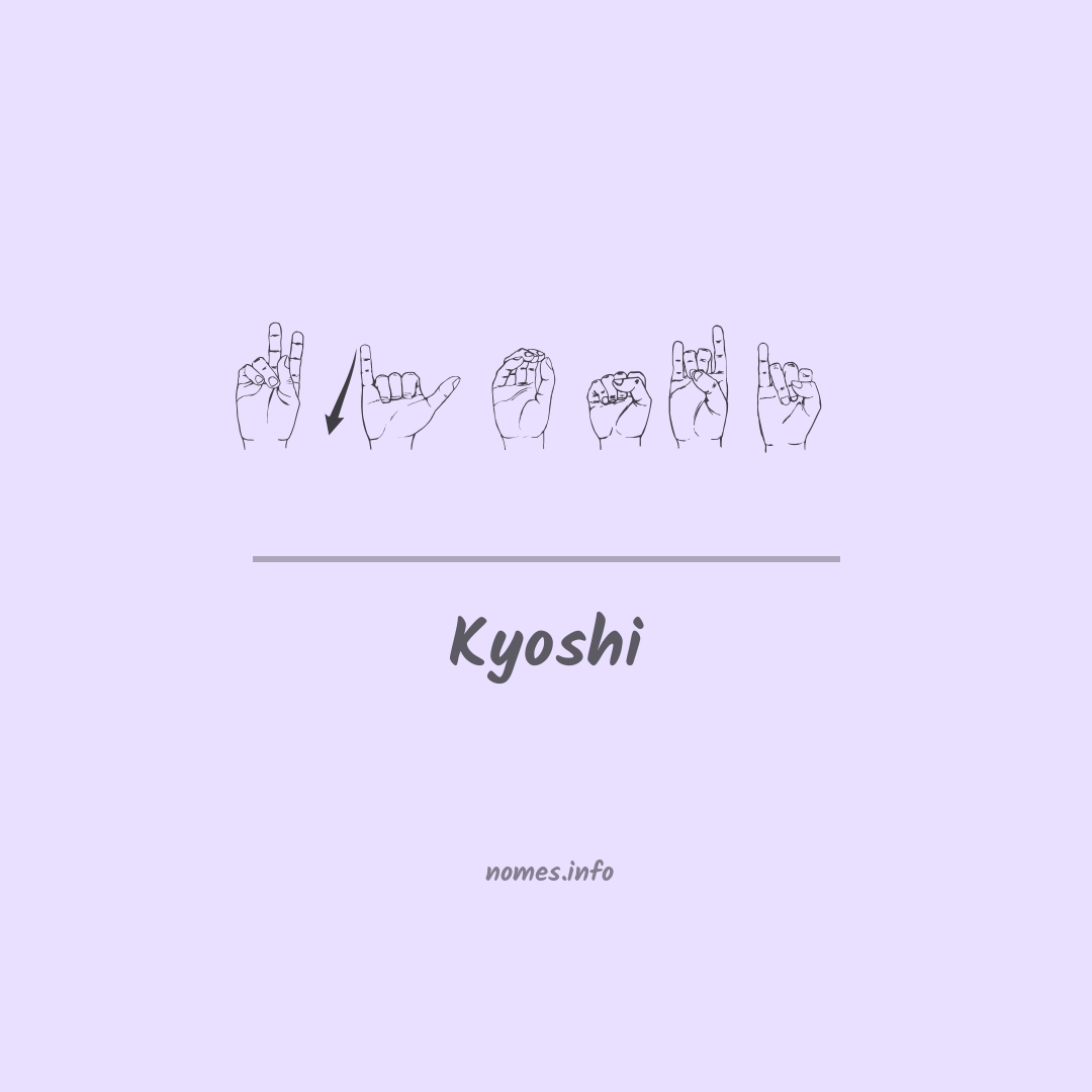 Kyoshi em Libras