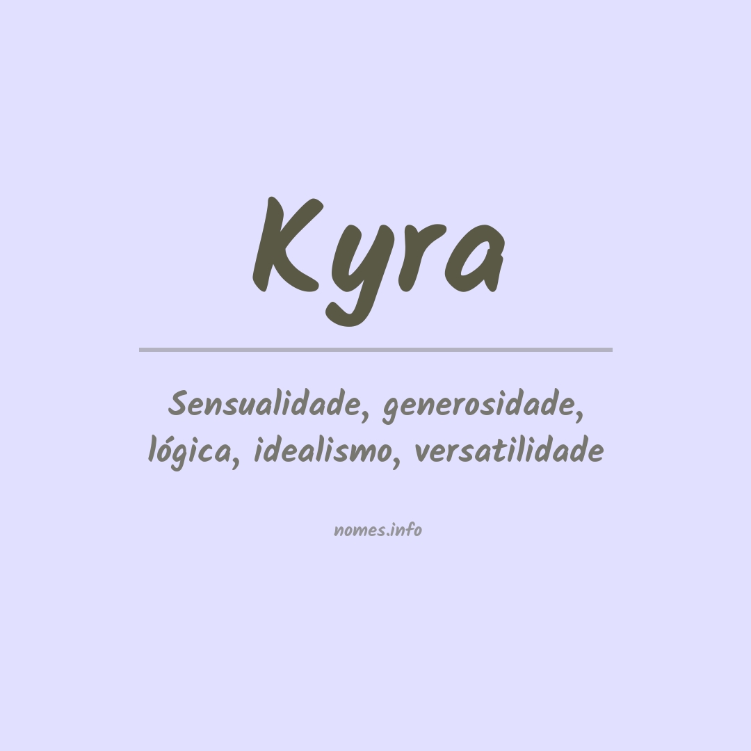 Significado do nome Kyra