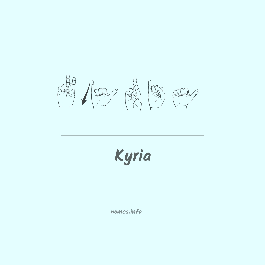 Kyria em Libras