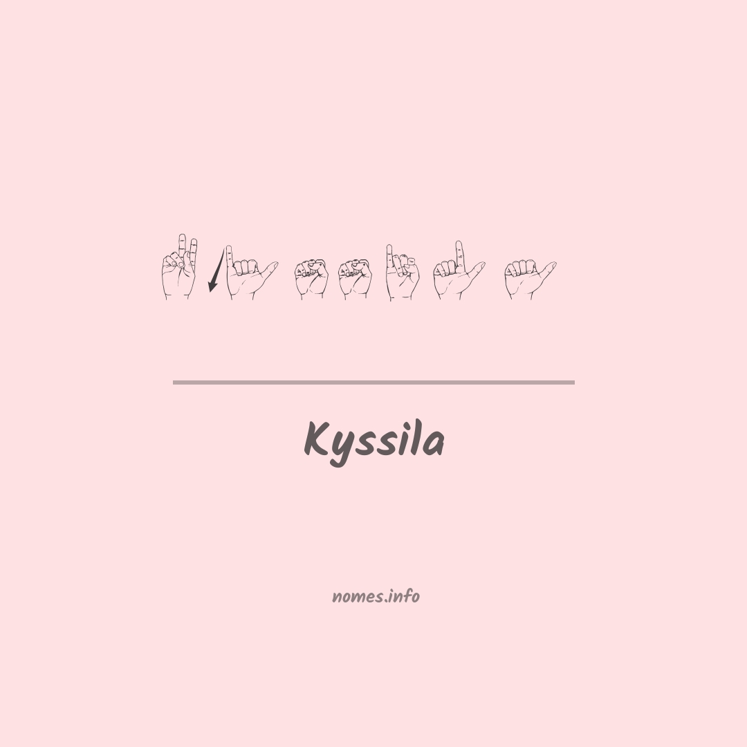 Kyssila em Libras