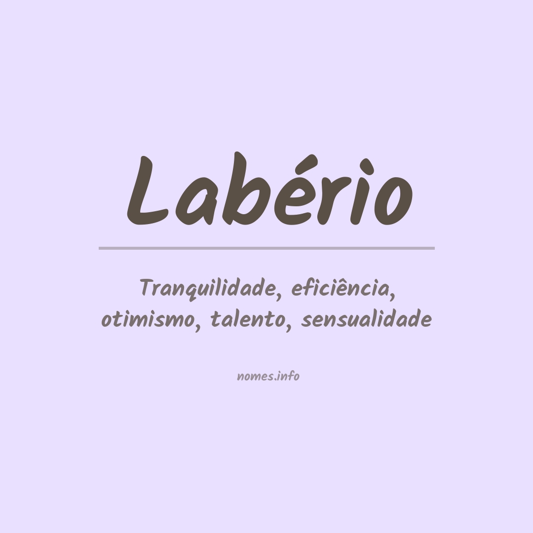 Significado do nome Labério