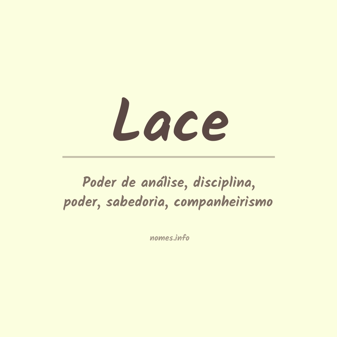 Significado do nome Lace
