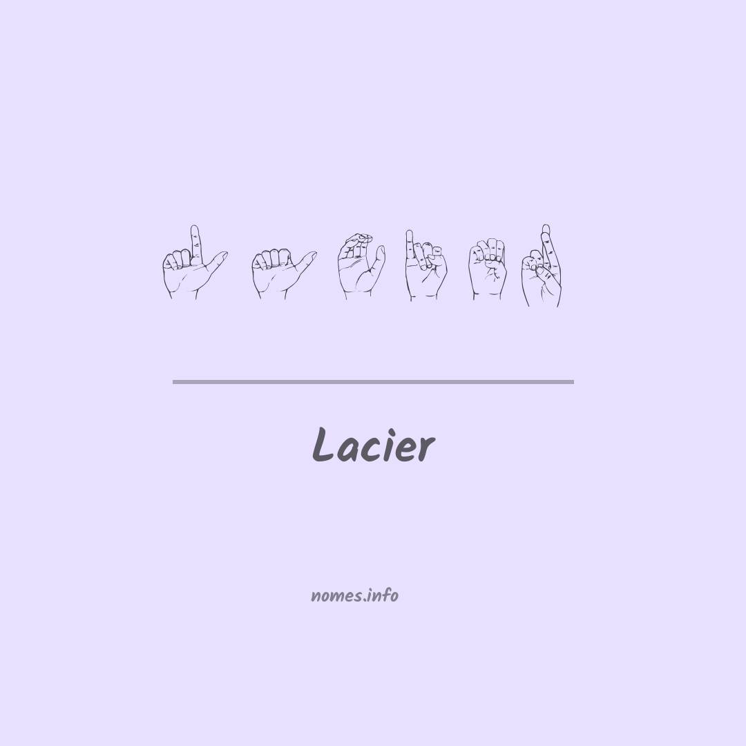 Lacier em Libras