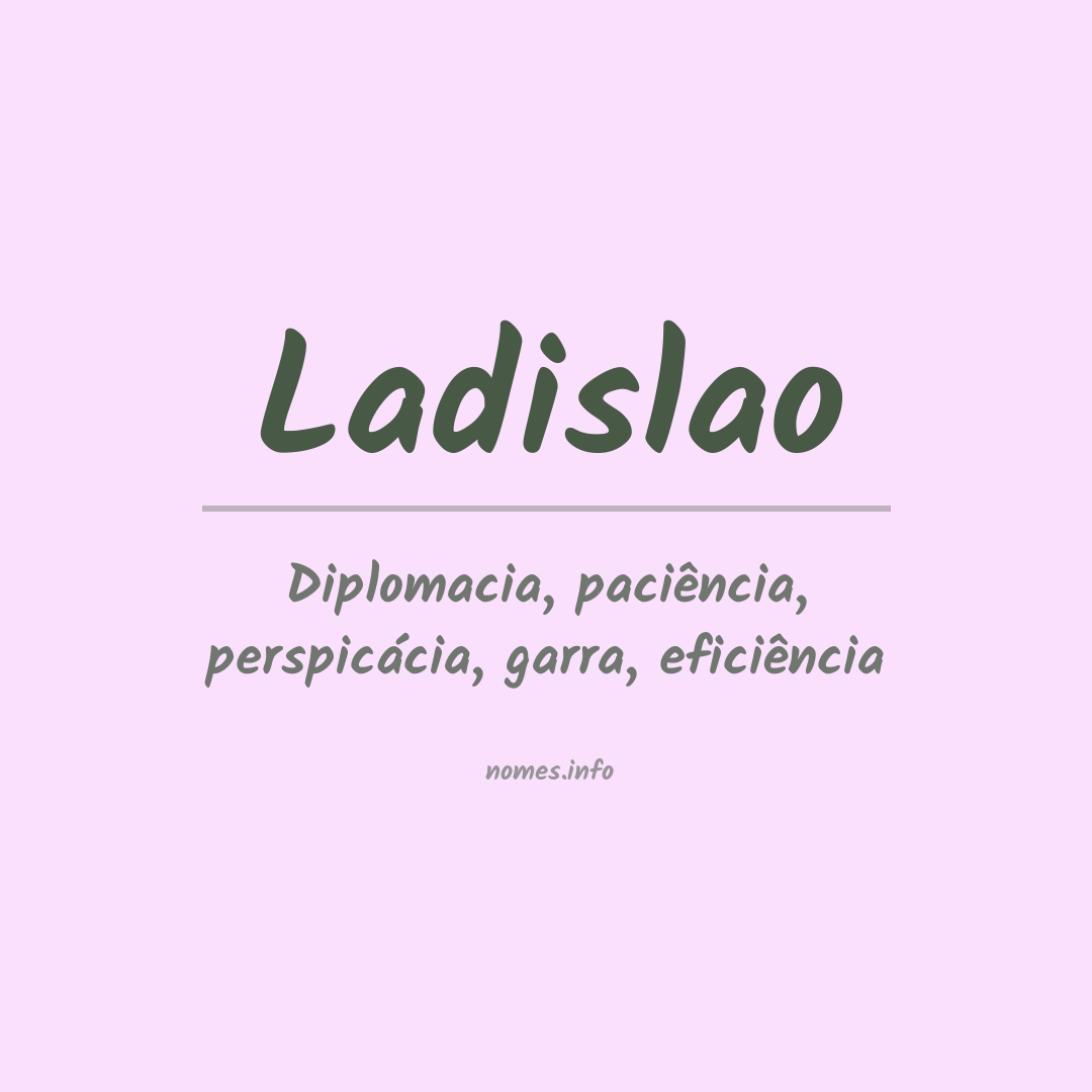 Significado do nome Ladislao