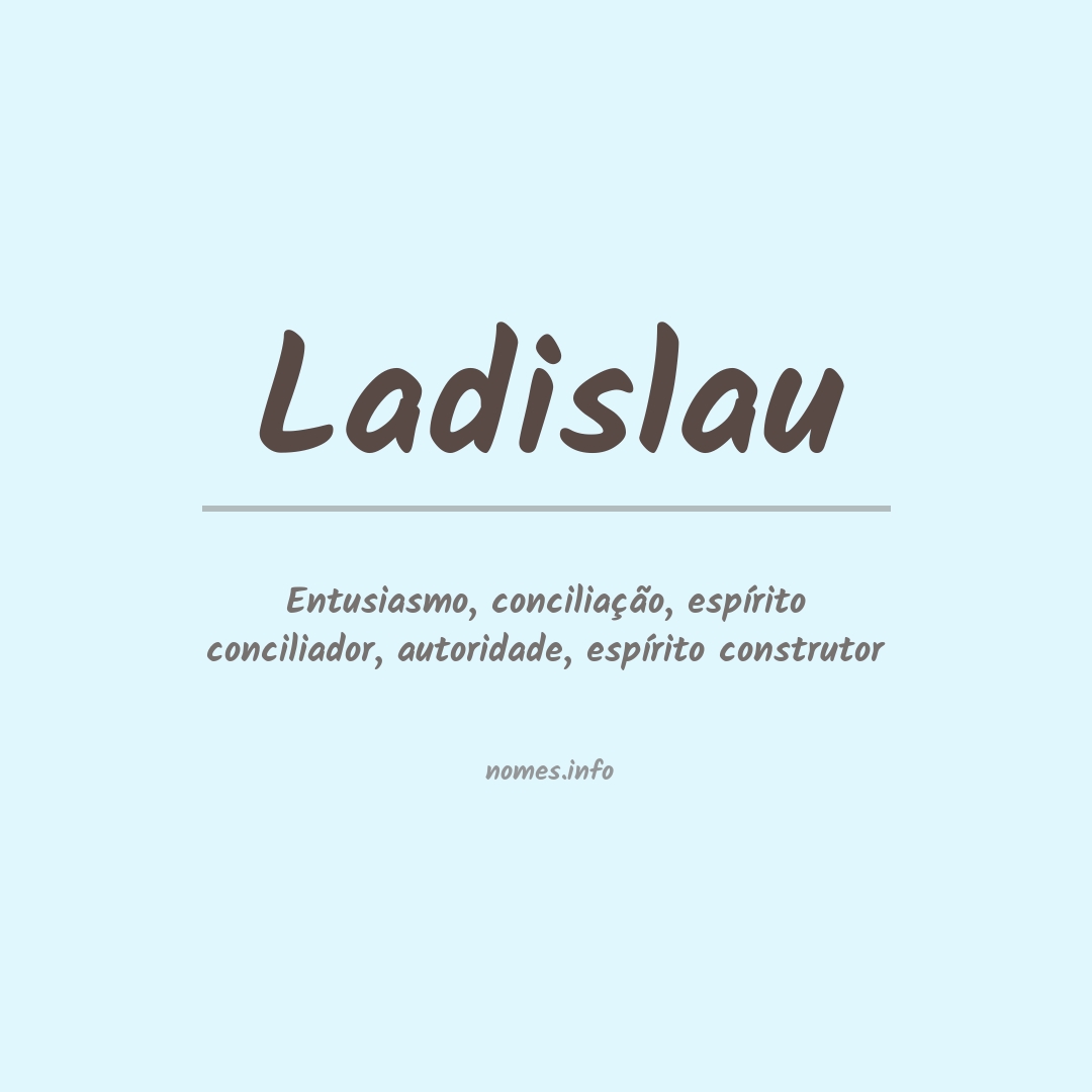 Significado do nome Ladislau