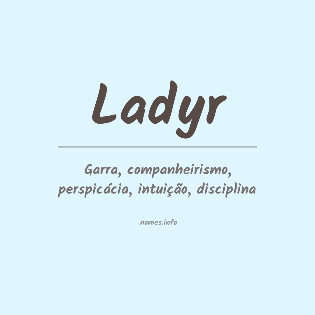 Significado do nome Ladyr