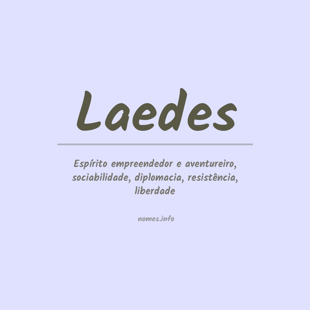 Significado do nome Laedes