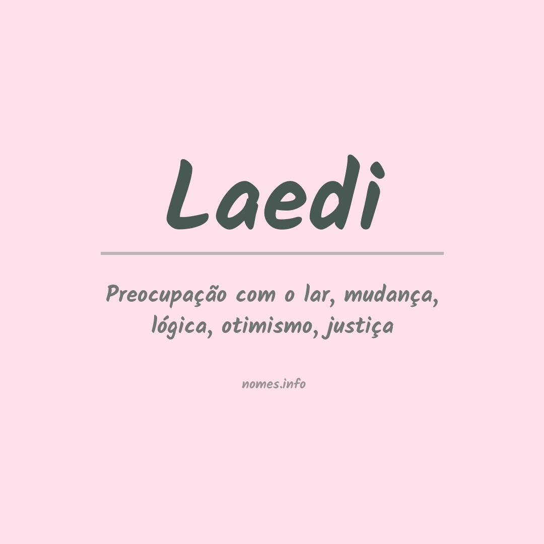 Significado do nome Laedi