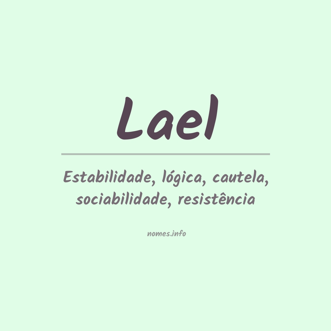 Significado do nome Lael