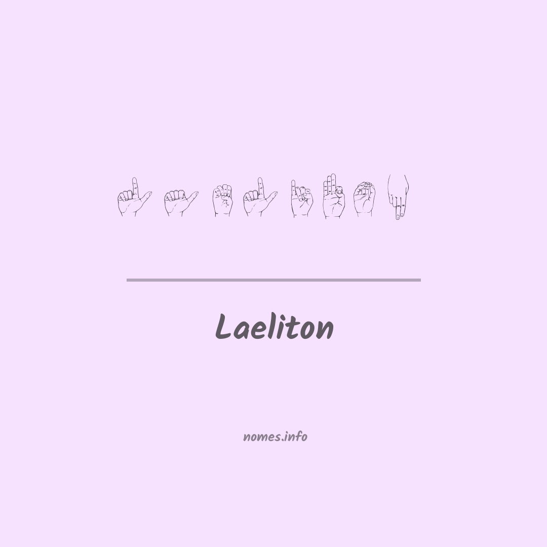 Laeliton em Libras