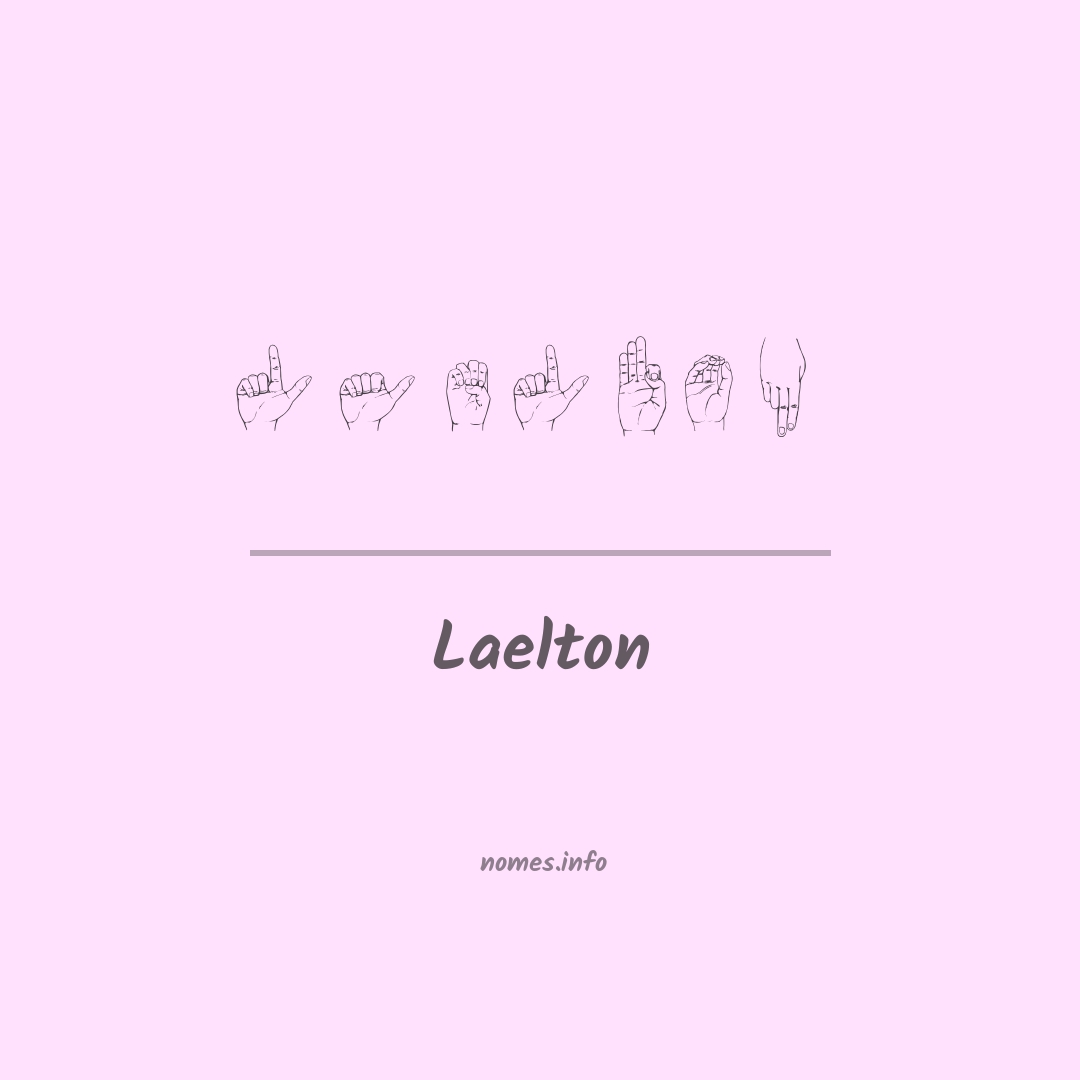 Laelton em Libras