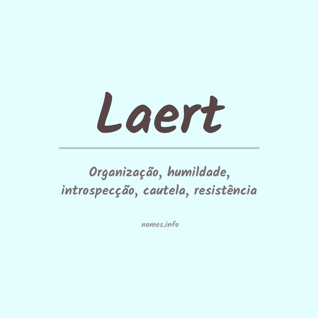 Significado do nome Laert