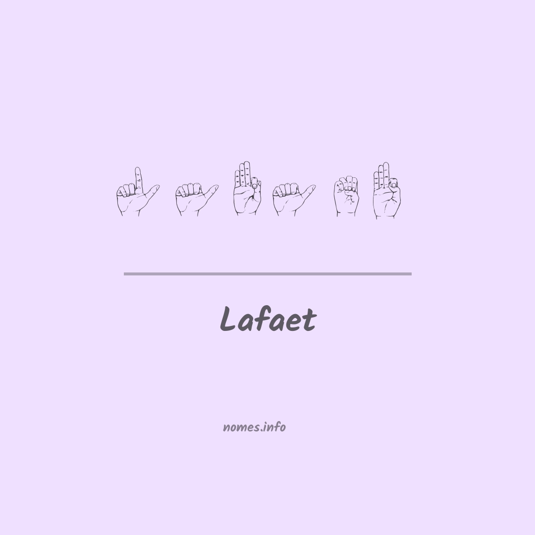 Lafaet em Libras
