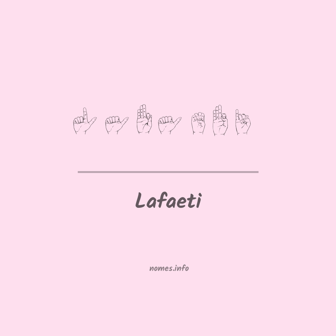Lafaeti em Libras