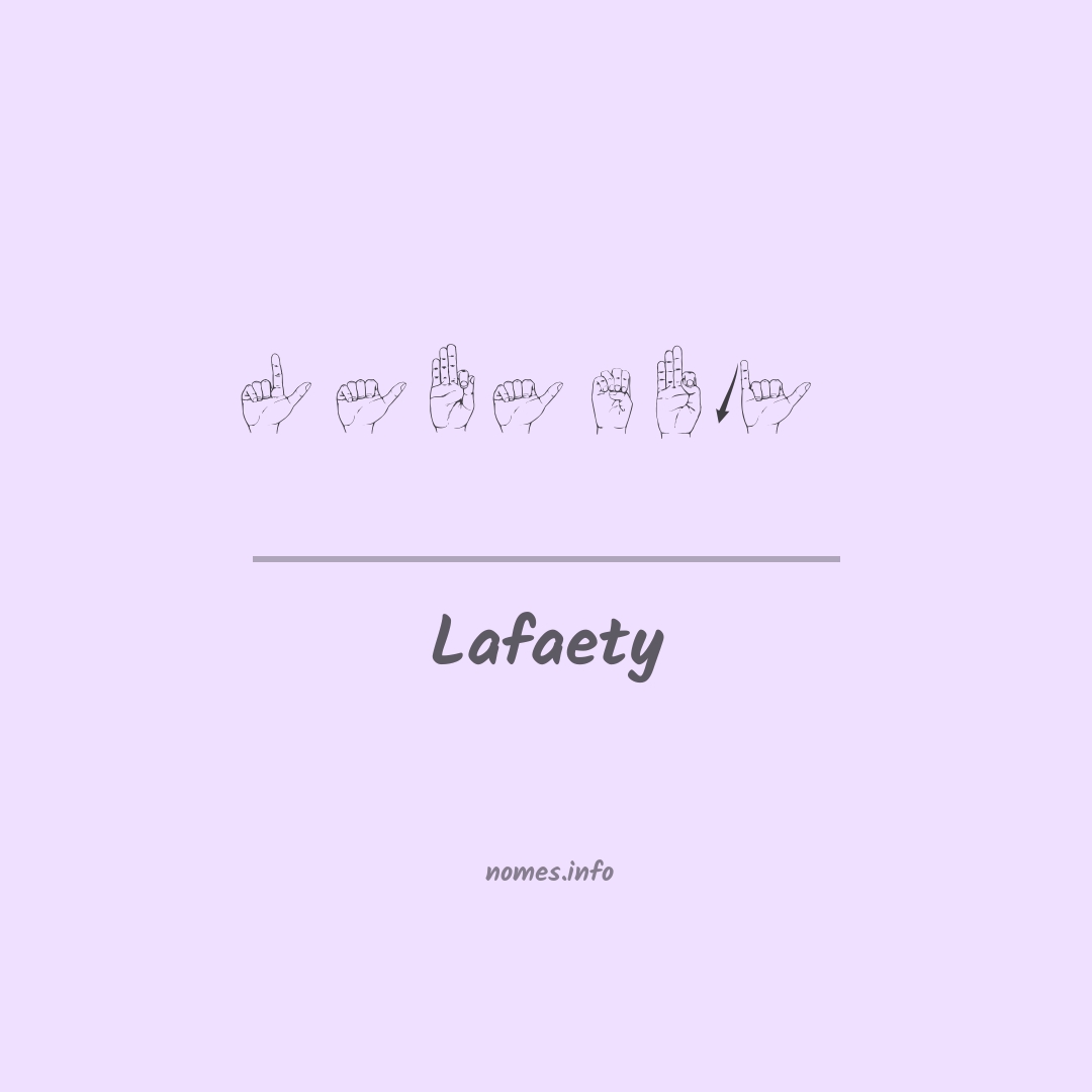 Lafaety em Libras
