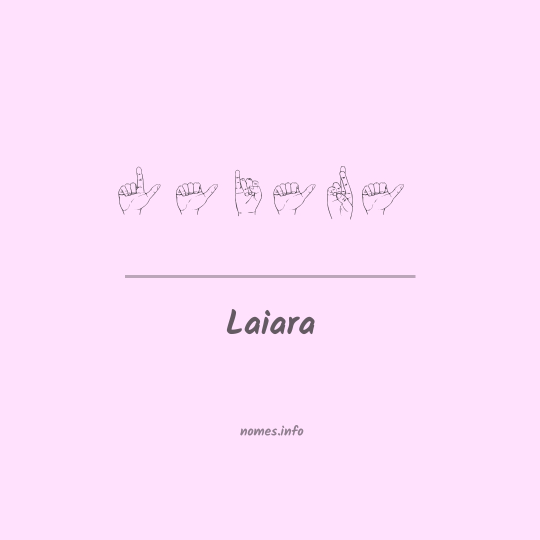 Laiara em Libras