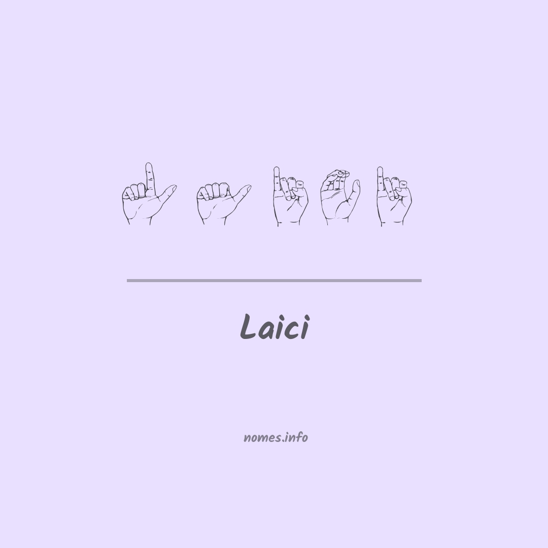 Laici em Libras