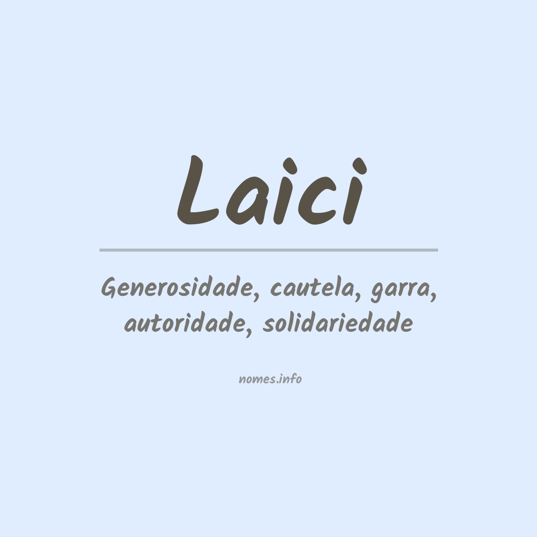 Significado do nome Laici