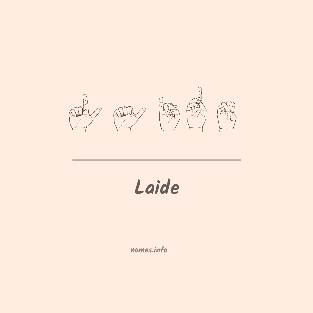 Laide em Libras