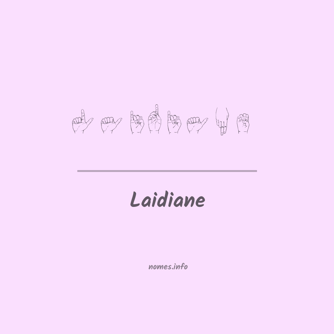 Laidiane em Libras