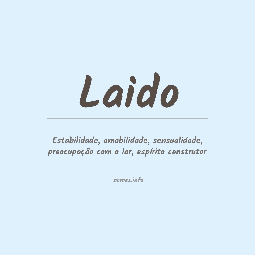 Significado do nome Laido