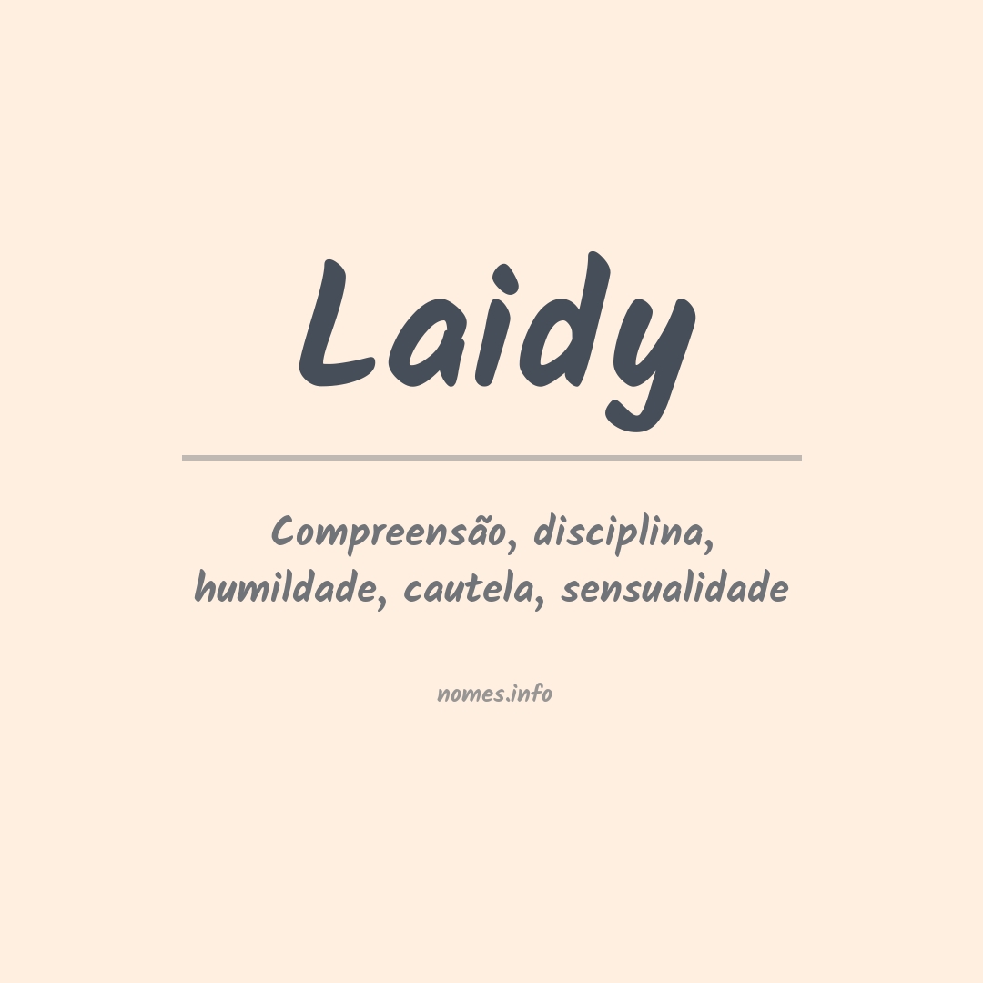 Significado do nome Laidy