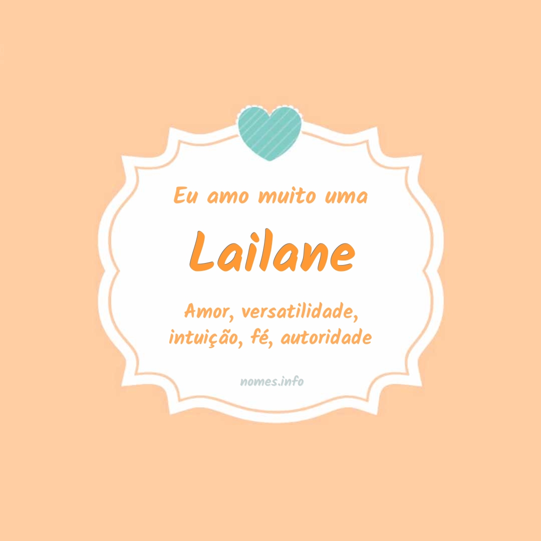 Eu amo muito Lailane