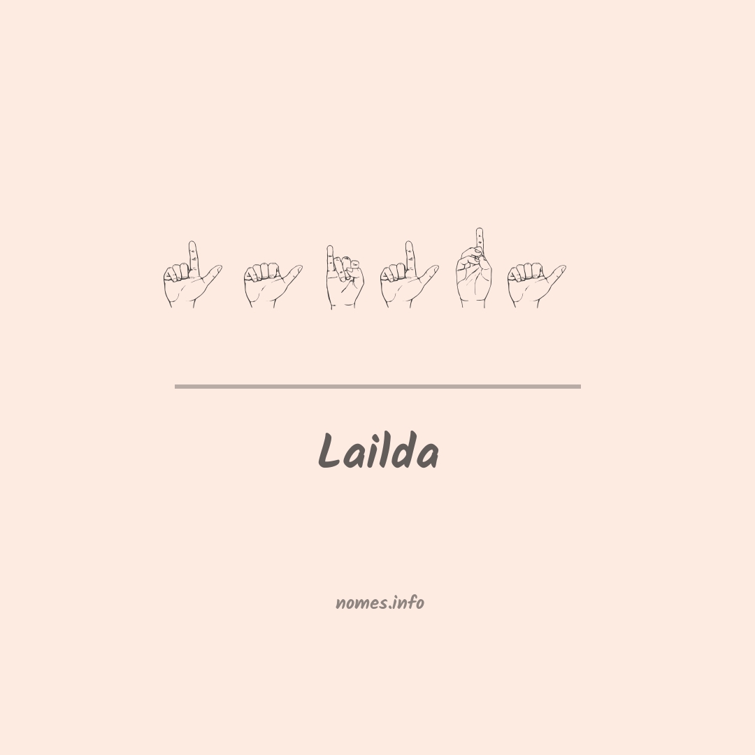 Lailda em Libras