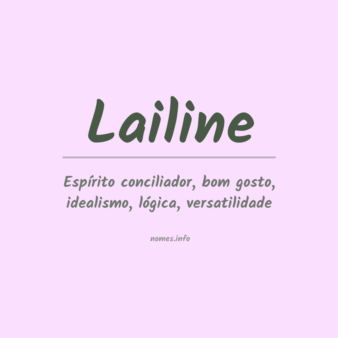 Significado do nome Lailine