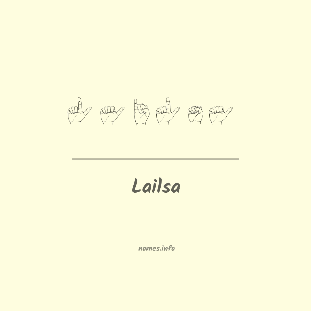 Lailsa em Libras