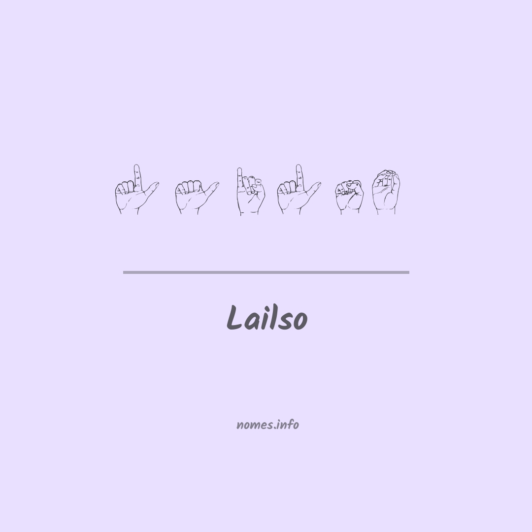 Lailso em Libras