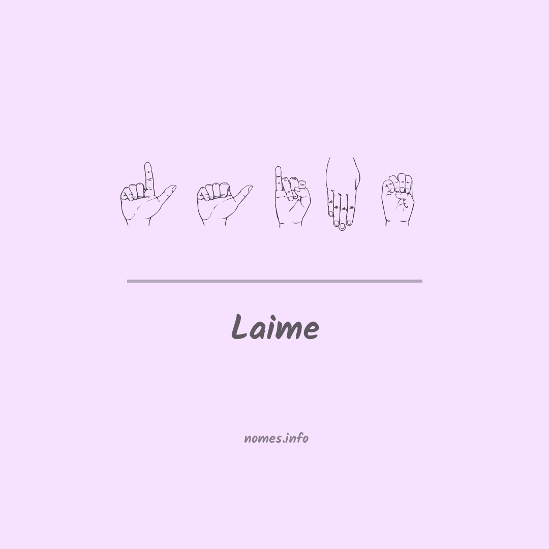 Laime em Libras