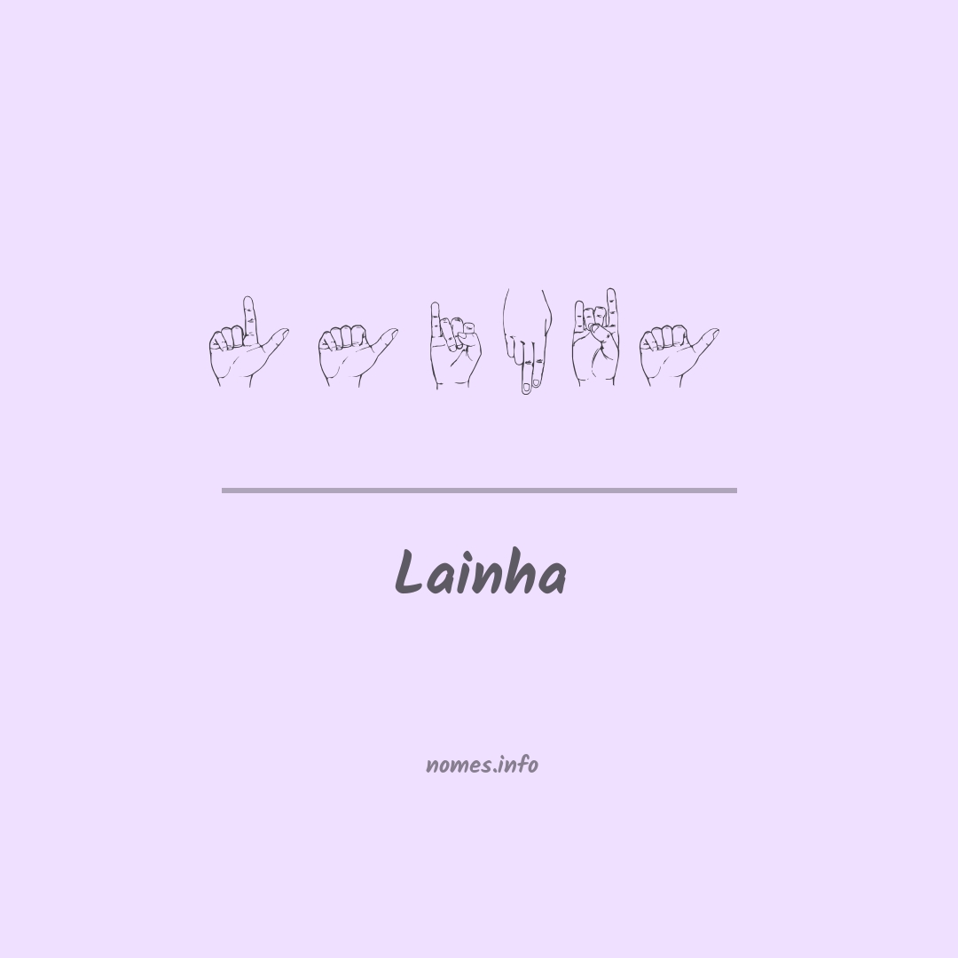 Lainha em Libras