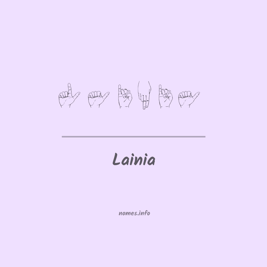 Lainia em Libras