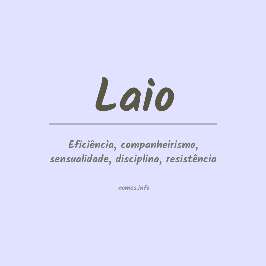 Significado do nome Laio