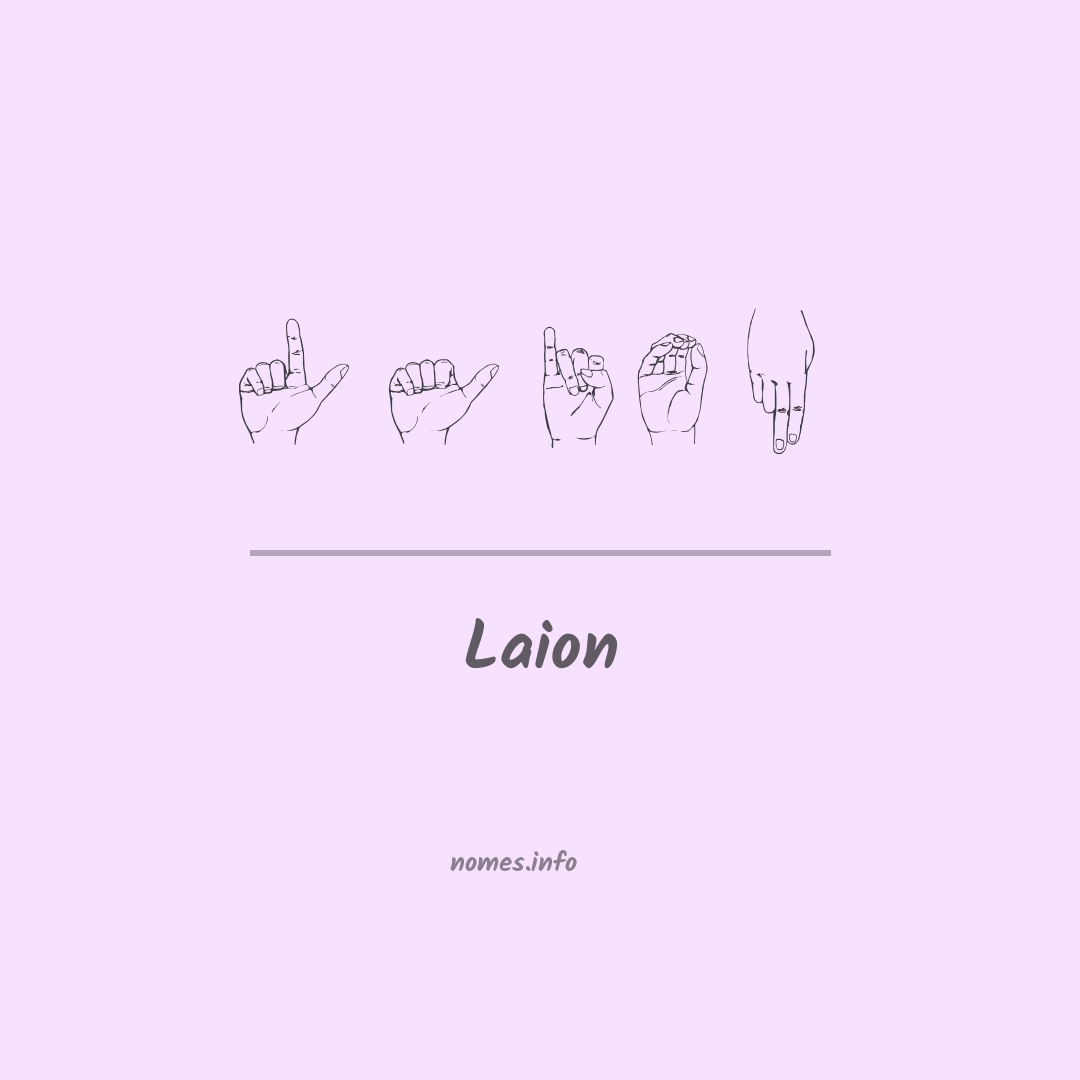 Laion em Libras
