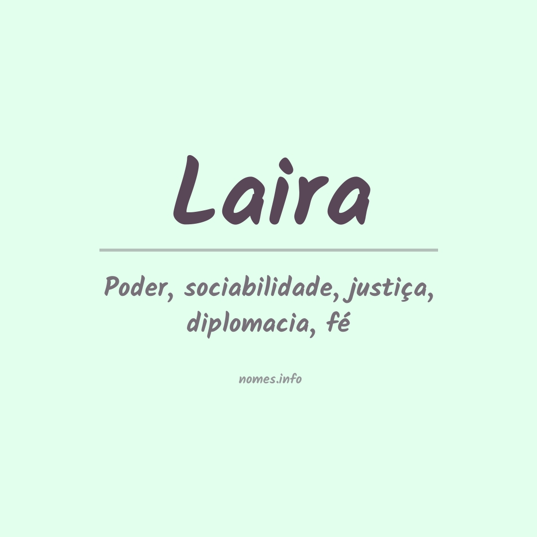 Significado do nome Laira